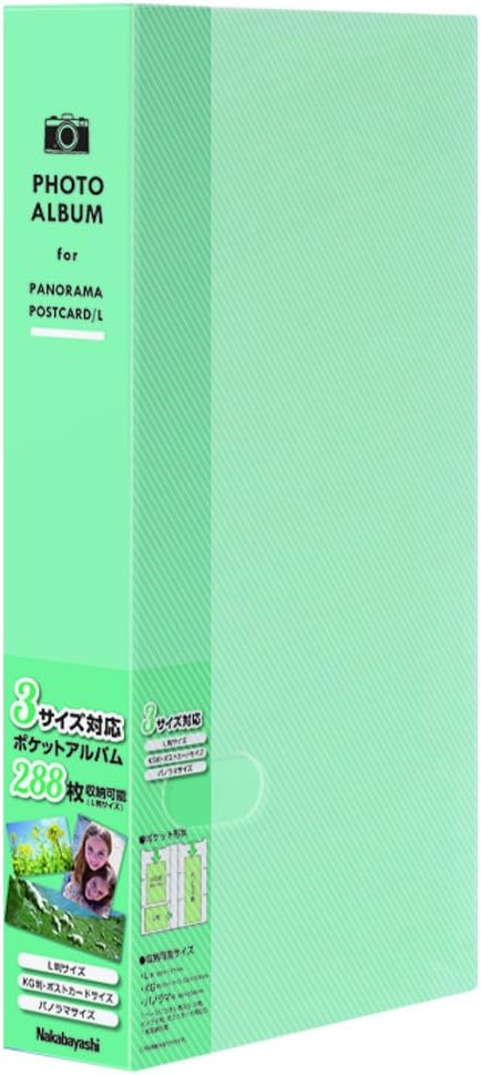 Nakabayashi Co, Ltd. Pocket Album Photo Holder L Size 288 Sheets Sherbet Color Mint PHL-1288-G