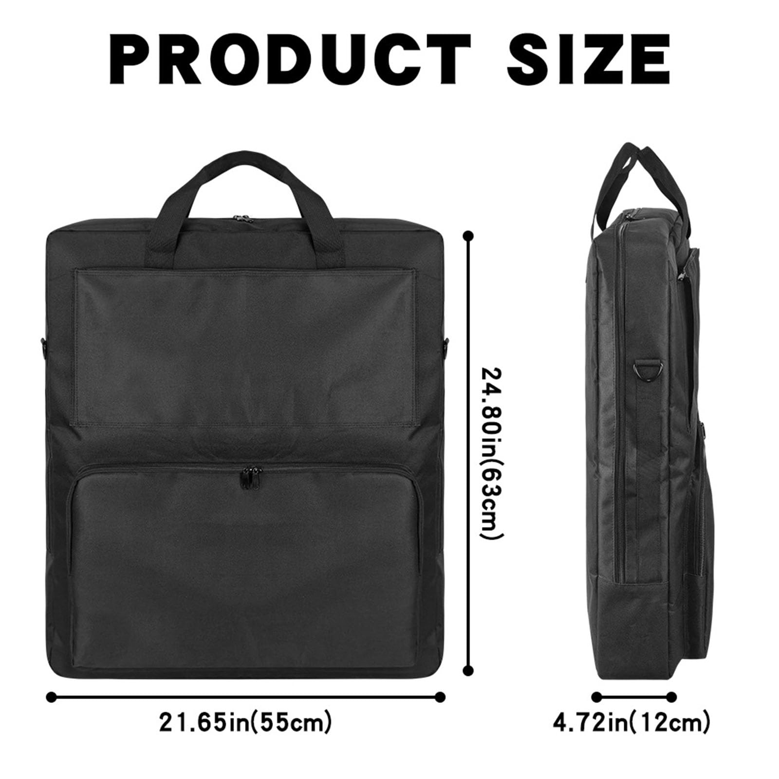 Borsa porta pannelli in tessuto Oxford rinforzato con tracolla regolabile e manici per un facile trasporto pannello resistente agli strappi