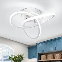 BEMMY Luminária de Teto, Lustre, Quarto, Cozinha, Sala de Estar, Decoração, Lustre Regulável, 3 Cores de Luz Ajustáveis, 85-265V (Branco)