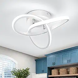 BEMMY Luminária de Teto, Lustre, Quarto, Cozinha, Sala de Estar, Decoração, Lustre Regulável, 3 Cores de Luz Ajustáveis, 85-265V (Branco)