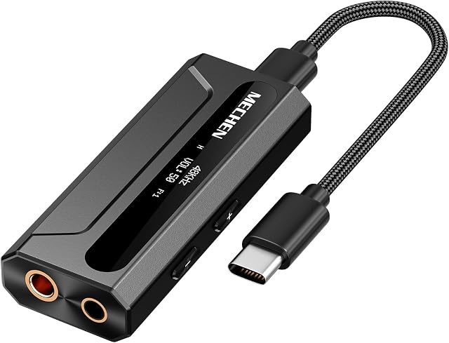 MECHEN Adaptador Amplificador de Auriculares DAC USB-C 3
