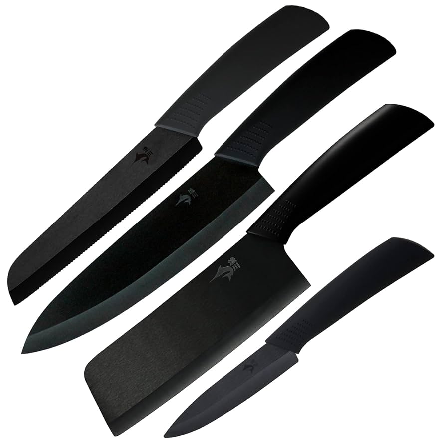 セラミック包丁セット ナイフ 4本包丁 Amazon | 漁川 包丁セット 【セラミック包丁4本セット