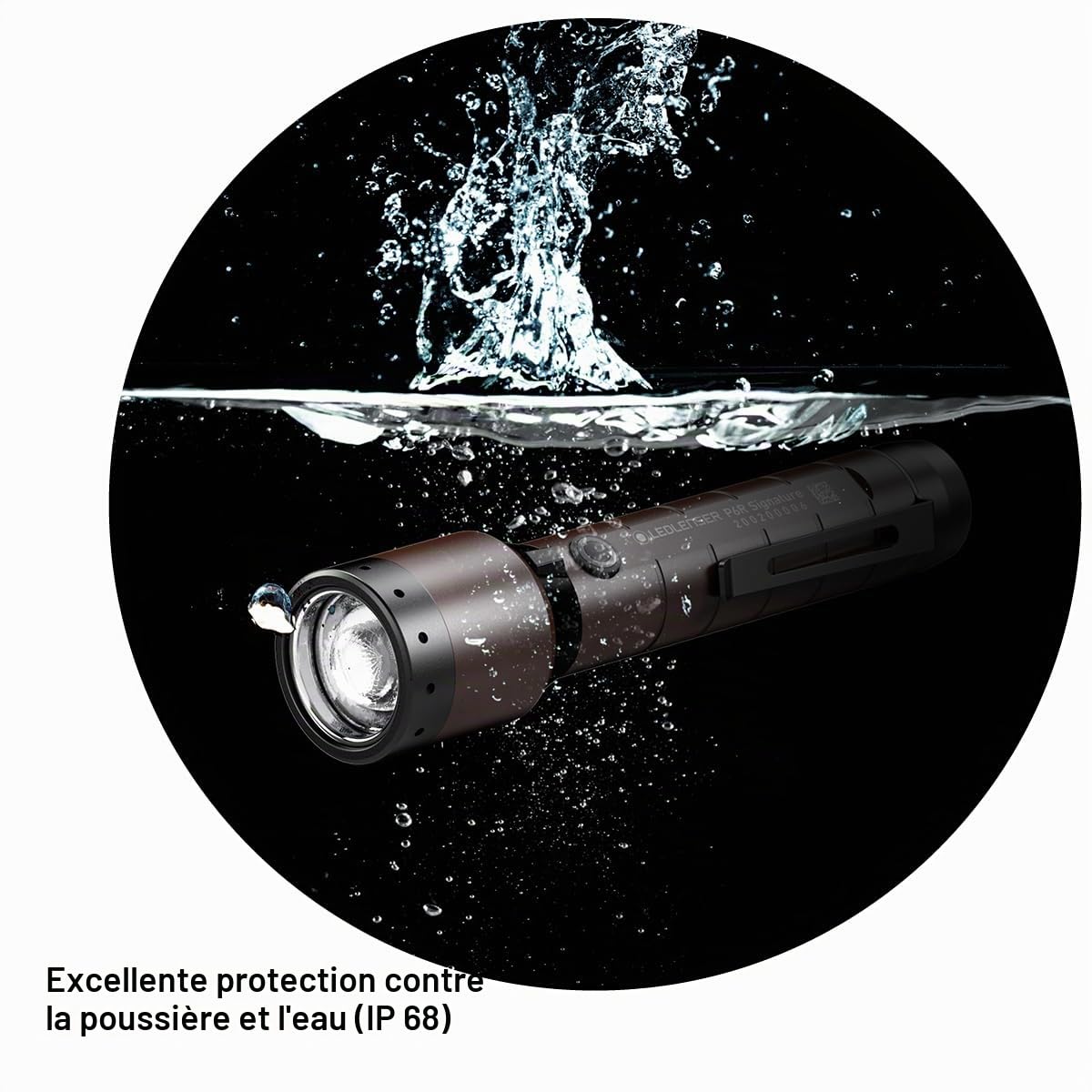 Ledlenser P6R Signature Lampe torche rechargeable 1400lm, 240m portée, IP68 | Mise au point réglable, 170 g, jusqu'à 60 h d'autonomie, modes SOS et Strobe, idéale pour la randonnée et le camping | 2020