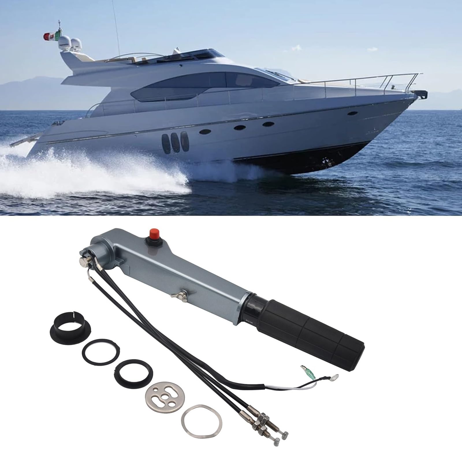 Accessori Sostituzione 63V-42111-01-4D Easy Installation per 9 9 CV 13 5 da 15 Outboards Offerte Motore Extension Hand Ease Installa Controlli della Barca