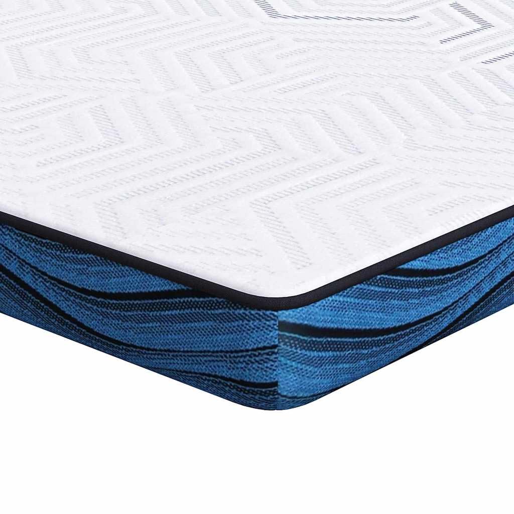 Cubrecolchón blanco 140 x 190 cm de espuma con memoria con funda Jacquard, sobrecolchón de espuma de poliuretano de alta densidad para comodidad y apoyo, ideal para dar vida a un viejo