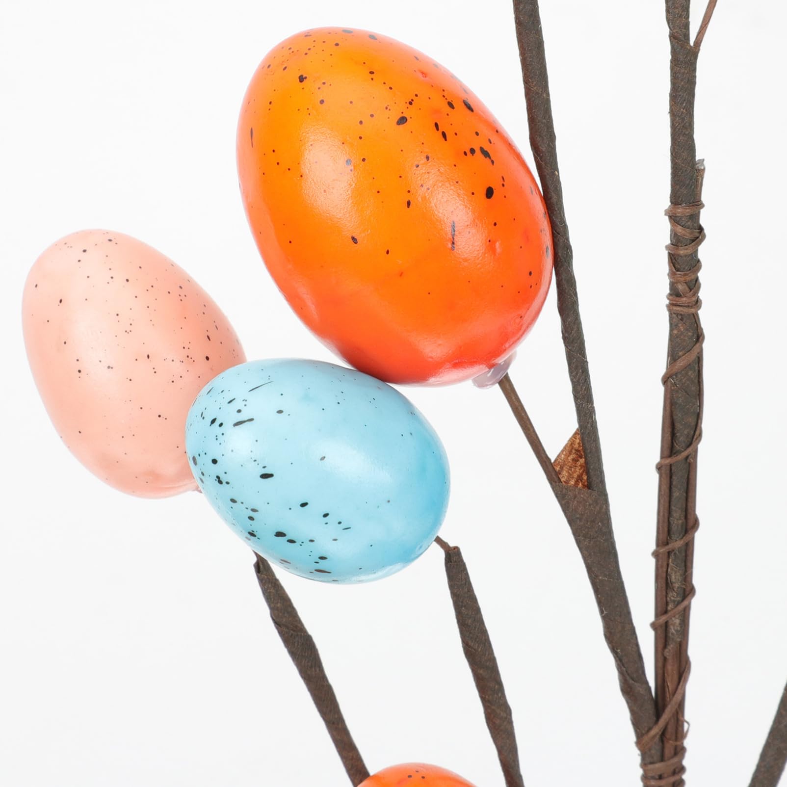 Cabilock 4 Set Uova Di Pasqua Coniglietto Di Pasqua Cestino Plettri Per Uova Fai Da Te Ornamenti Di Rami Di Uova Finte Forniture Per Feste Bouquet Di Uova Schiuma Colorful 2 Pezzi * 4