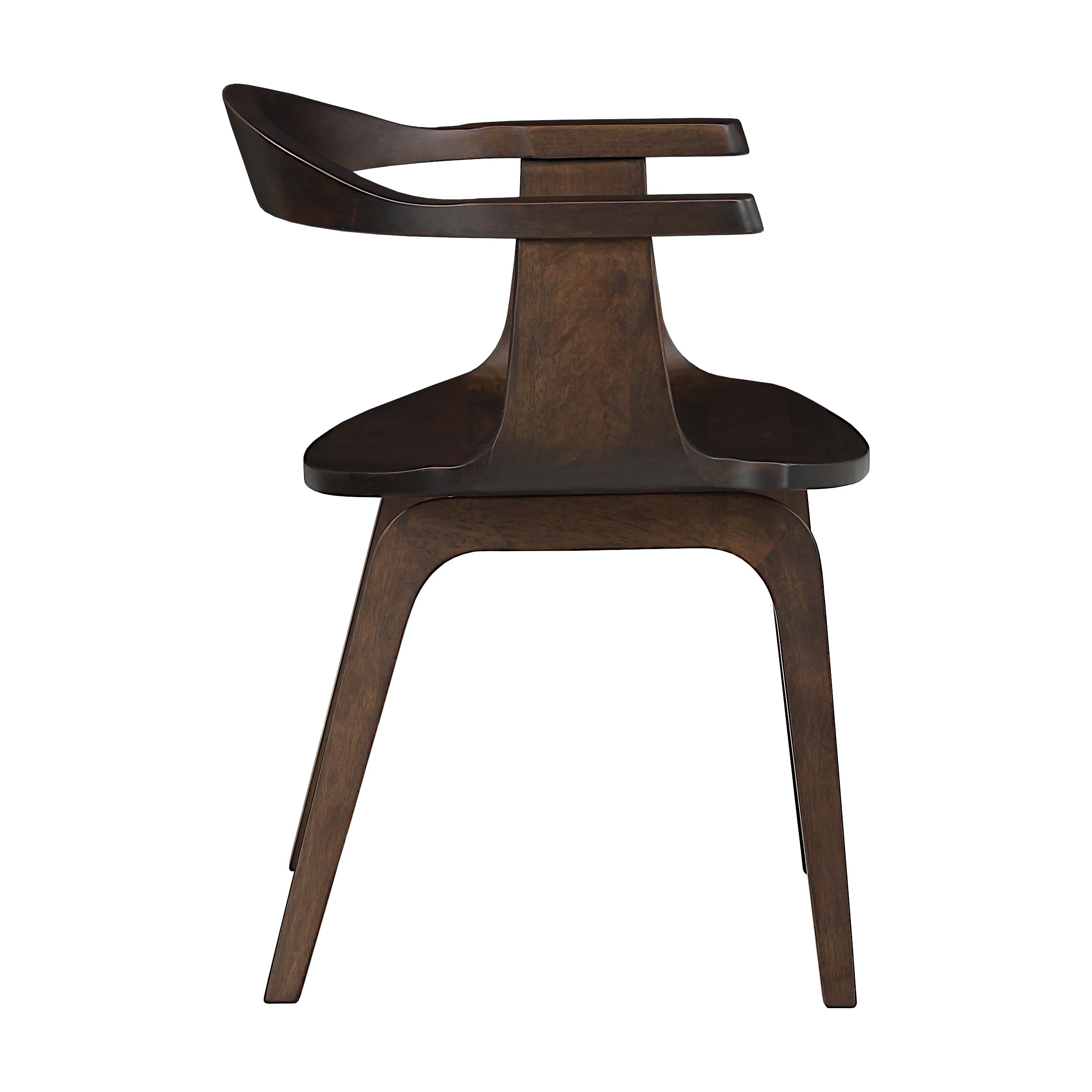 Totò Piccinni Poltroncina Sedia TICINO completamente in pregiato legno massello durevole (Noce, 1)