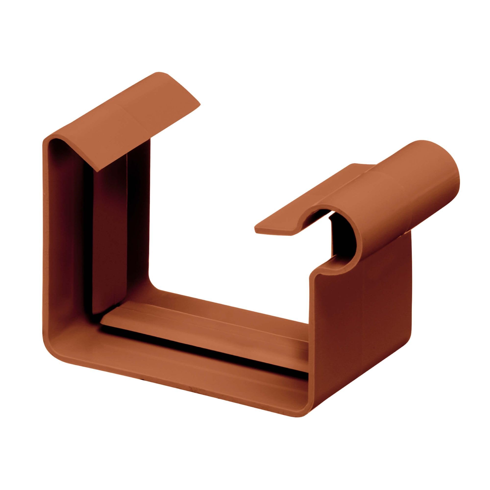 INEFA Gutter Connector Box Gutter, PVC 83mm Brown Connector for Plastic Gutter, Gutter Accessories, Made in Germany