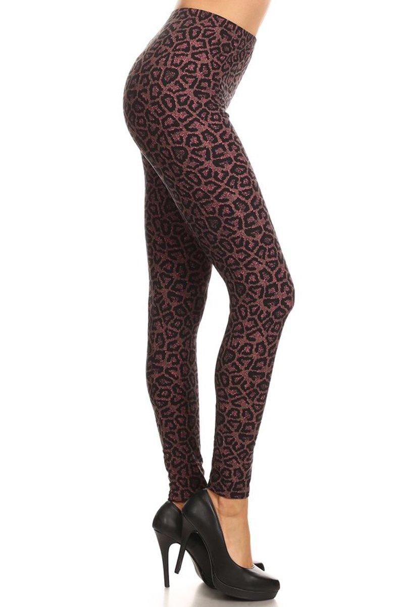 Women's High Waisted Print Leggings - Plaid, Leopard, Snake & Polka Dot Patterns In Soft Stretchy Fabric