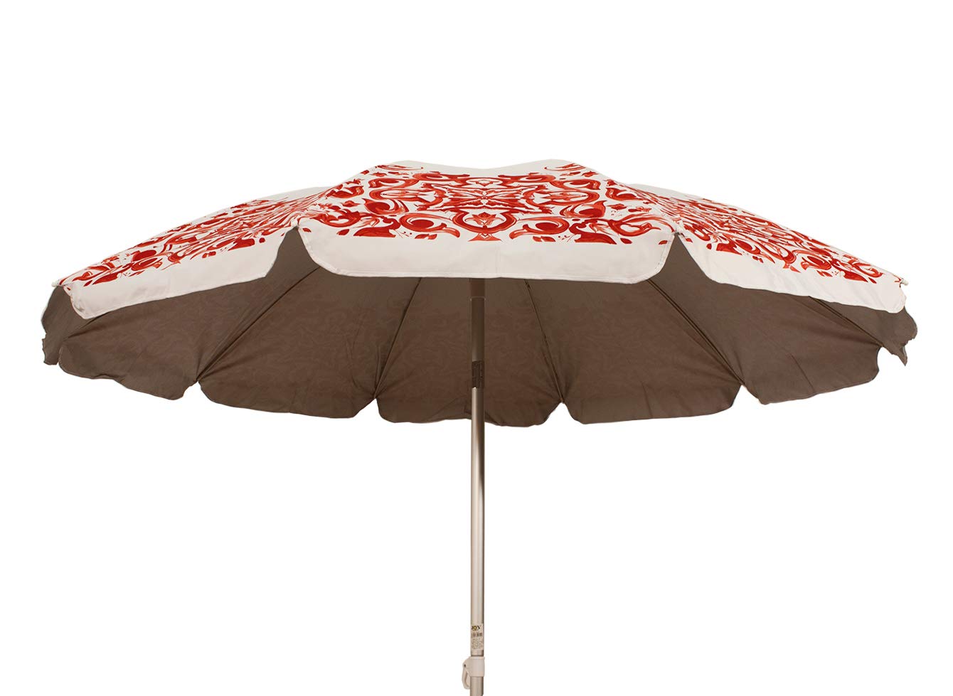 Ombrellone Spiaggia Giardino Bianco Maioliche Kalat 50020 (Rosso)