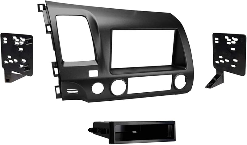 Kit de instalação de rádio DIN/DDIN Metra 99-7816G para Honda Civic 2006–2011 – Gunmetal