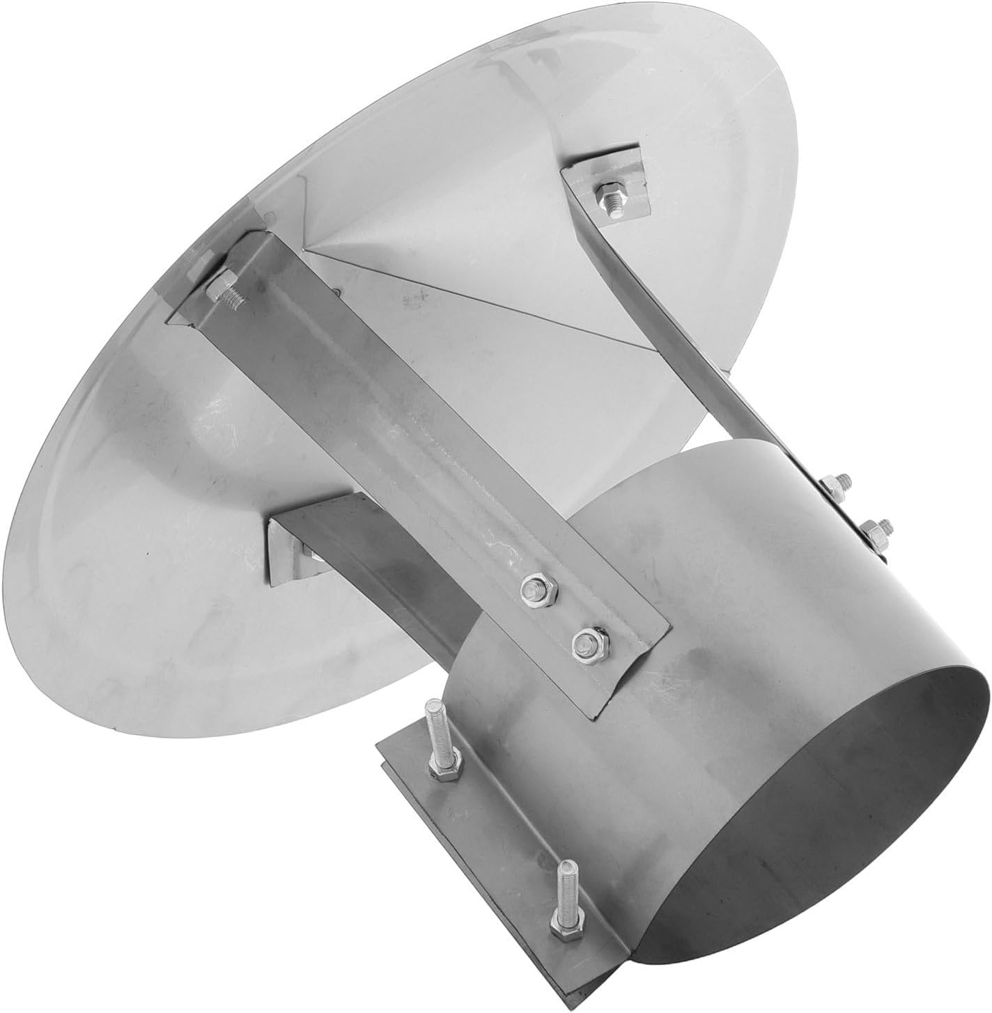 Mikinona Stainless Steel Chimney Cowl Cap for Vent Flue and Fireplace Flue Pipe, Weather Resistant and Easy Installation, Sturdy Galvanized Material, for Family Kitchen Cooking and Outdoor