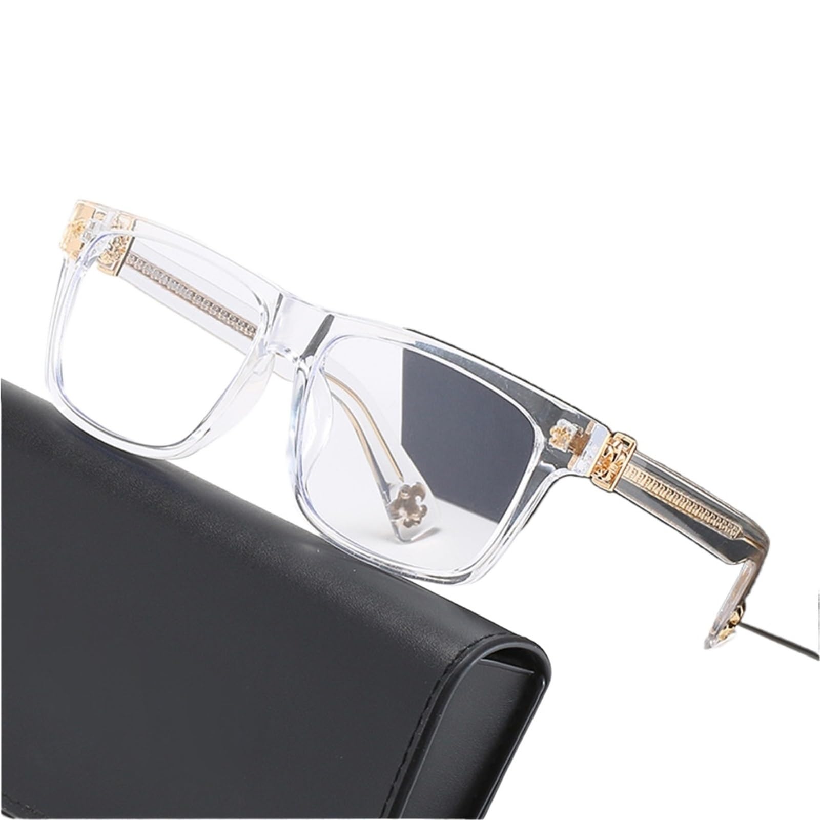 Unisex TR90 Prostokąt Pełna Obręcz Mężczyźni Komputer Anti Blue Ray Recepta Krótkowzroczność Okulary Optyczne Okulary Ramka Kobiety, Przezroczysty, rozmiar uniwersalny