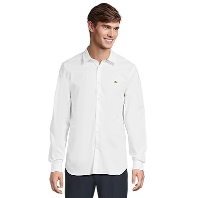 Lacoste Slim Fit Stretch Cotton Poplin Shirt Men