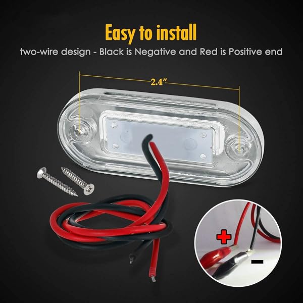 Greluma 4Pz 3LED marine per barche impermeabili Luce di cortesia interna per ponte di poppa di navigazione Illuminazione della cabina per Kayak Barca a vela Bass Boat Nave (blu) - 4