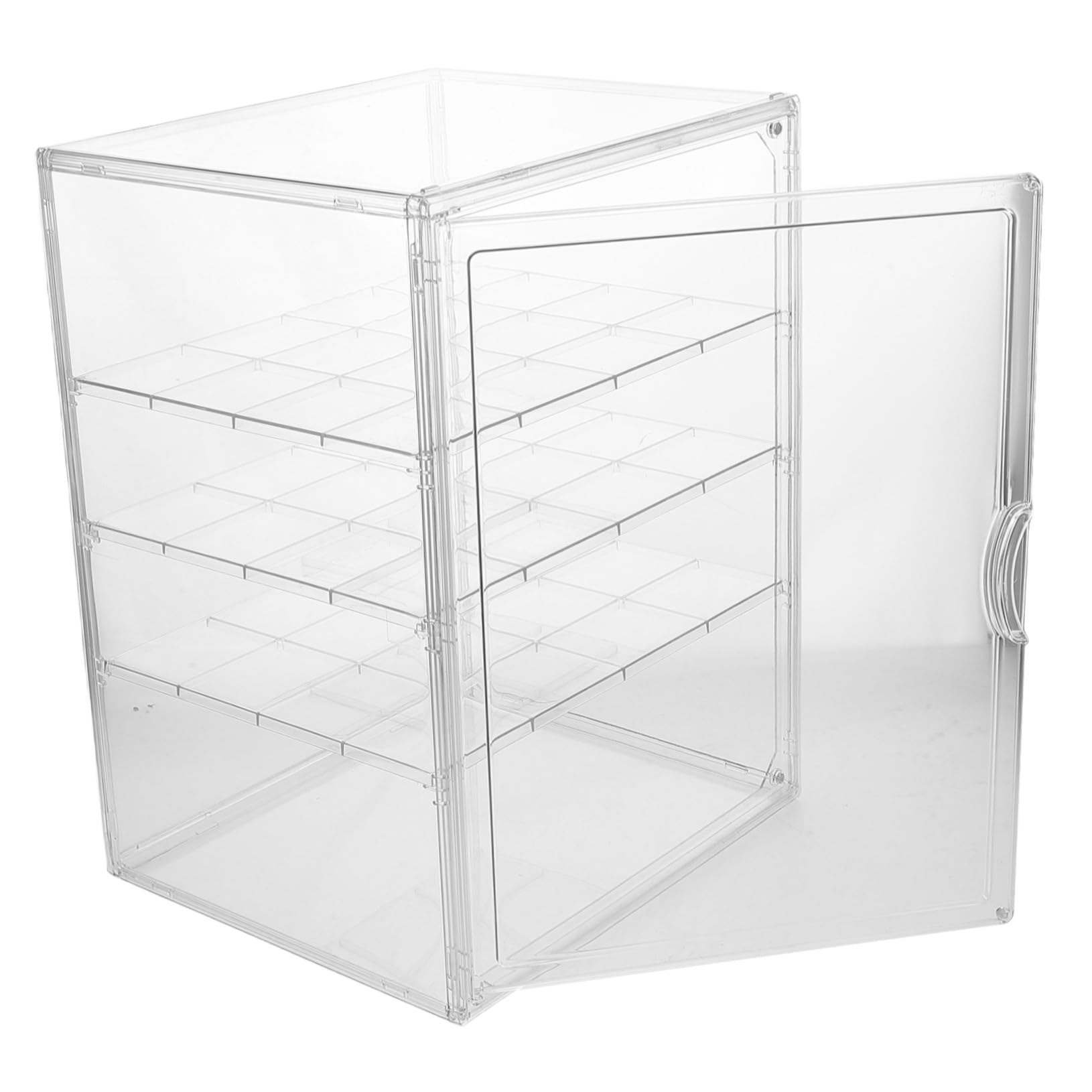 ULTECHNOVO Vitrine Cuisine Transparente à 4 Niveaux Étagères Réglables et Design Détachable en Pet, Protège-gâteau Élégant pour Pâtisseries Cuisine ou Boutique