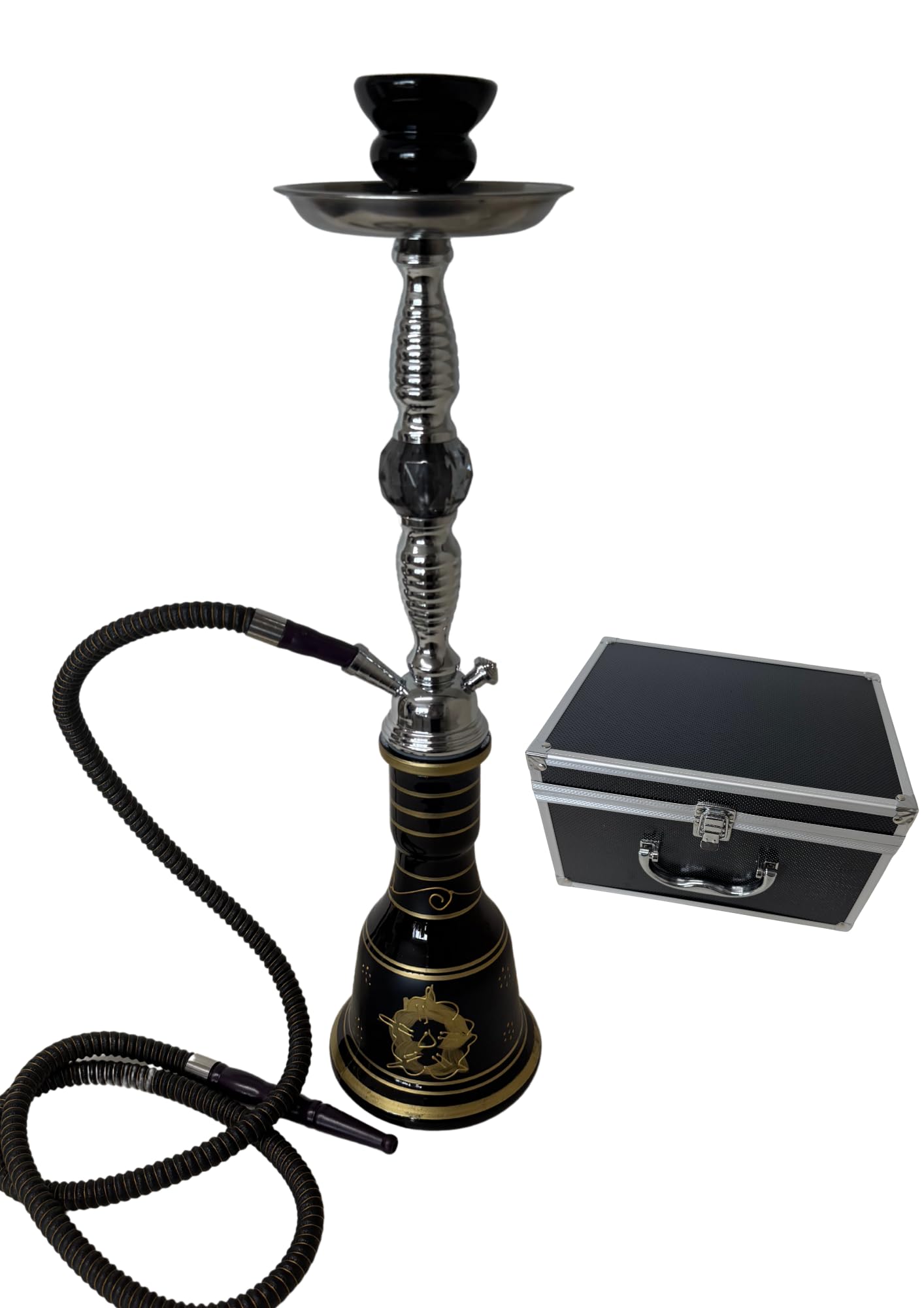 シーシャ　水タバコ　パイプ　セット　ブラック アンティーク　レトロ Amazon.co.jp: ブラックシーシャ【大型サイズ 】水タバコ 水パイプ