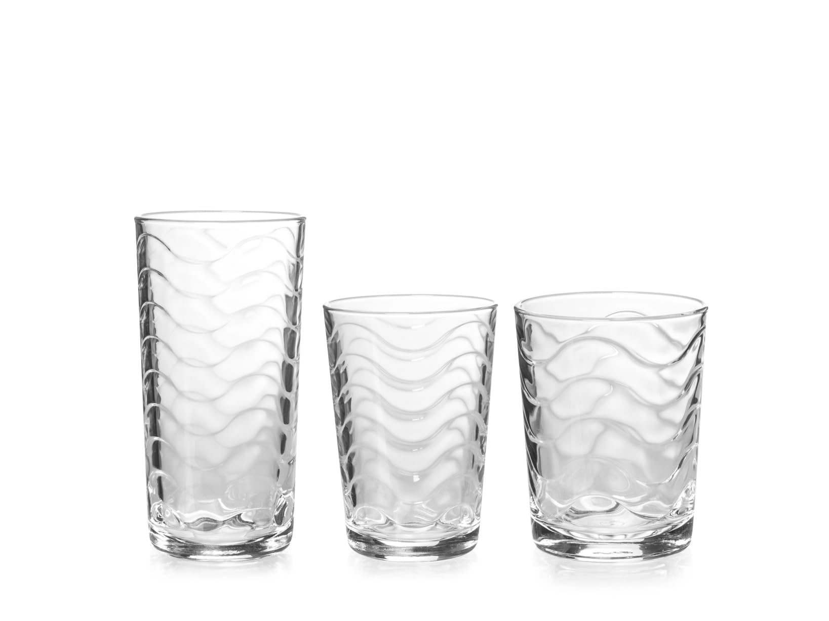 Vasos Toros Pasabahce de cristal transparente para agua o refresco pack de 18 piezas