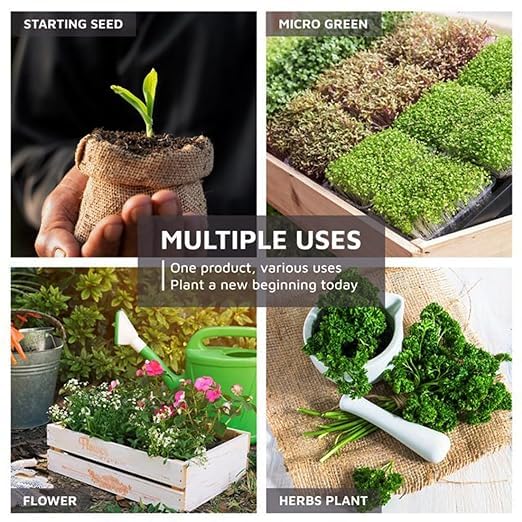 Image of Natural Coco Peat 500 gm Growing Organic Fertilizer and Soil Manure Potting Mixture for Home Gardening and Potted Plants