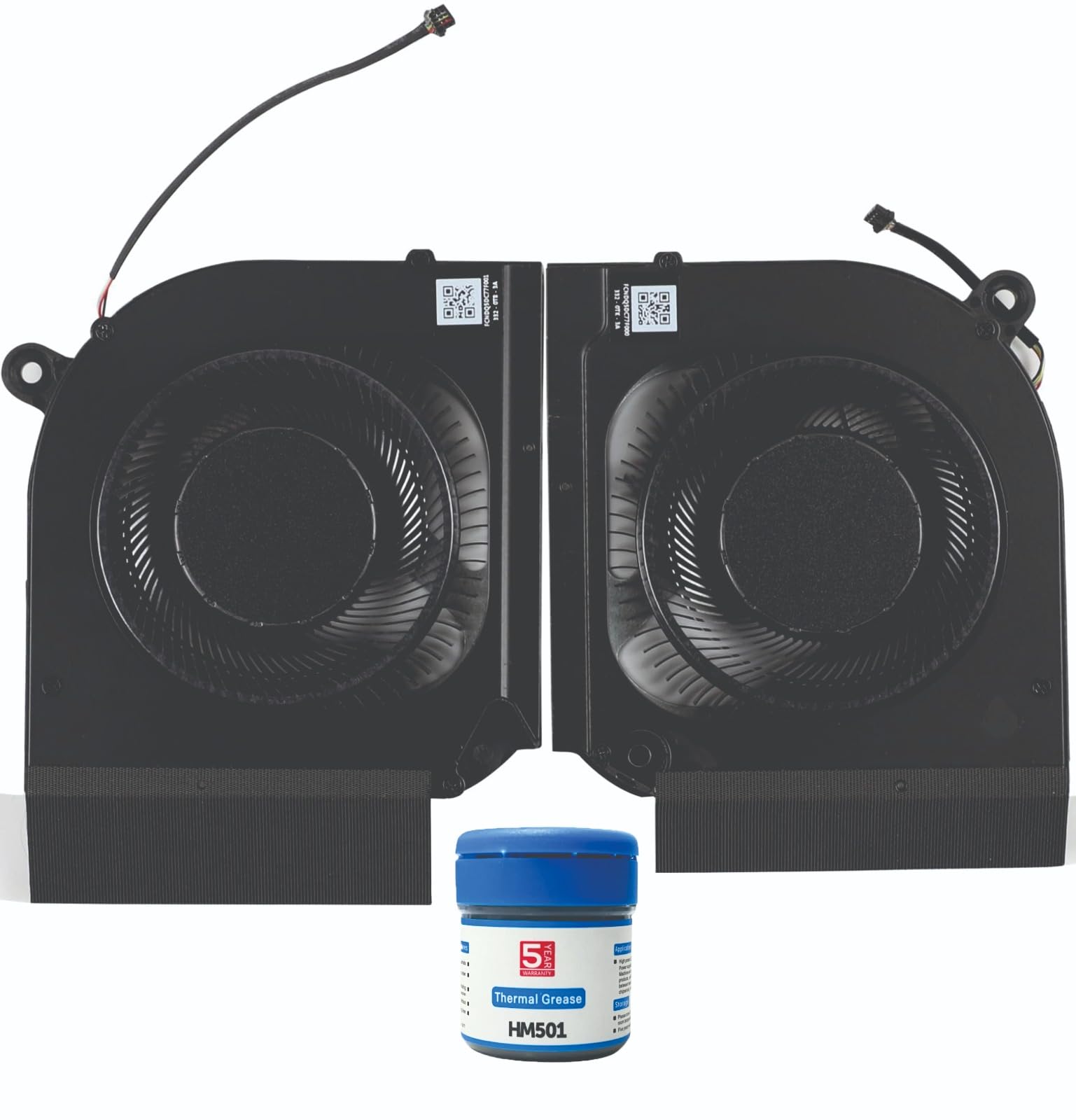 SpareWave High- Quality Replacement Internal CPU+GPU Cooling Fan for Acer Predator Helios Neo PHN16-71 PHN18-71 PHN18-71-99RC PHN16-71-76H5 (12V). Comes With Complimentary MH501 (Cooling paste).