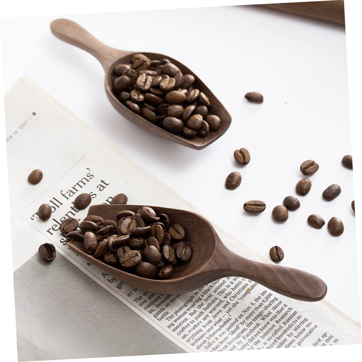 YARNOW 3piezas Cuchara De Madera Multipropósito Para Café y Granos Utensilio Práctico Para Cocina Para Medir y Servir Fácil De Limpiar y Almacenar Para Viajes y Uso Diario