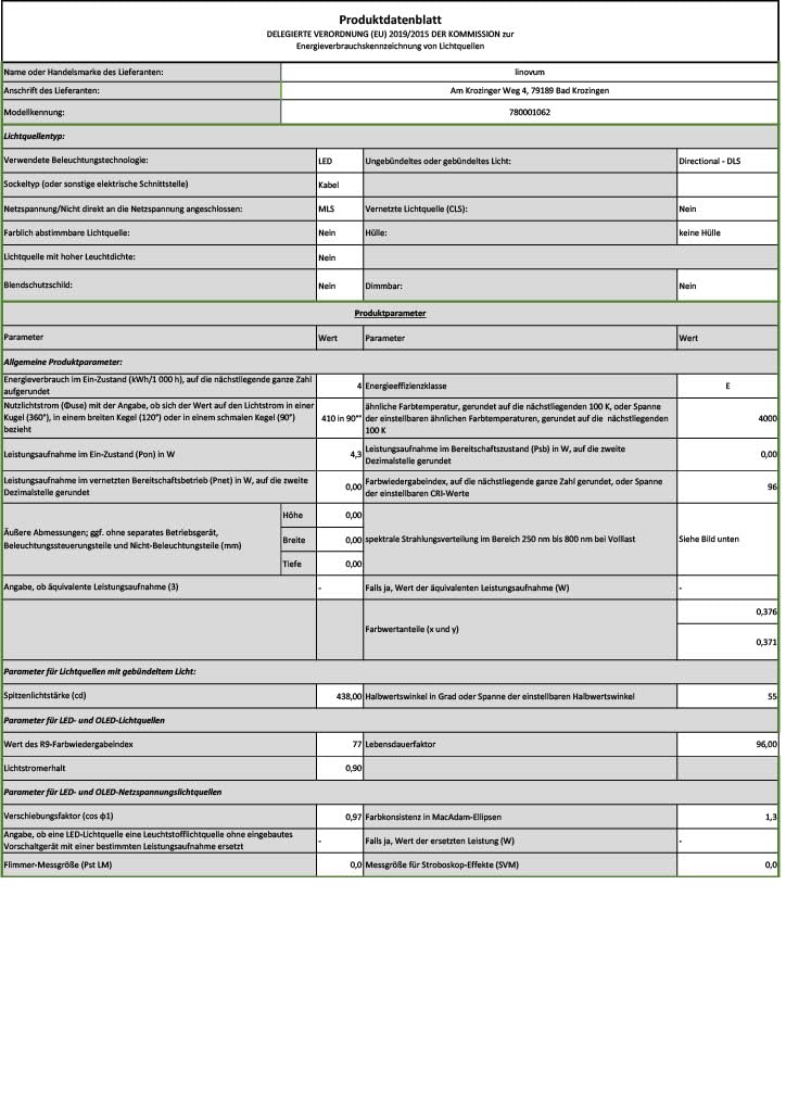 linovum LED Modul lumiFLEX 4W mit einstellbarer Lichtfarbe CCT Warmweiß 2700K Naturalweiß 4000K Kaltweiß 6500K - Ersatz für GU10 / MR16
