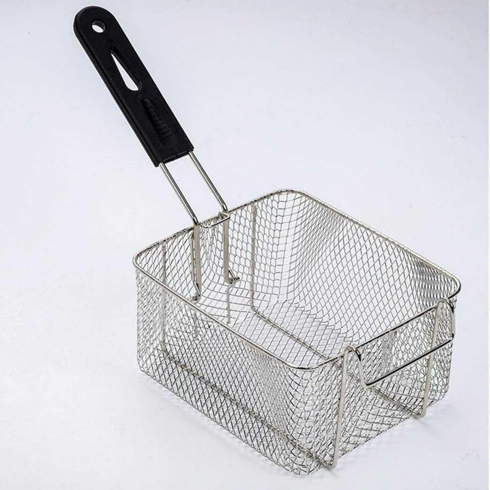 Friggitrice a gas, grande capacità, in acciaio inox, potenza di fuoco regolabile per patatine, ciambelle e pesce, facile da pulire, di grado commerciale, con cestini e coperchi