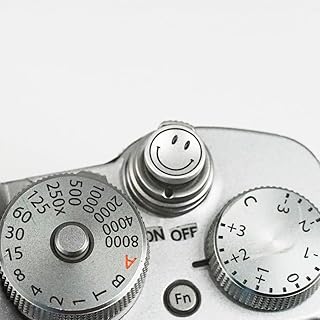 Camera Shutter Button Compatible with FUJIFILM X-T5 X-T4 X-T20 X-T30 X-T200 X-PRO2 ï¼Œ,Soft Release Button for laica M9 (Smile)