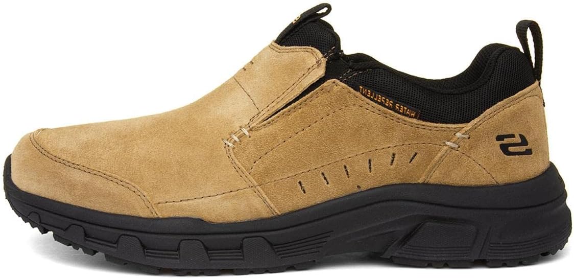 Skechers Men's Oak Canyon Slip-on Sneaker Loafer, Brown/Black, 8