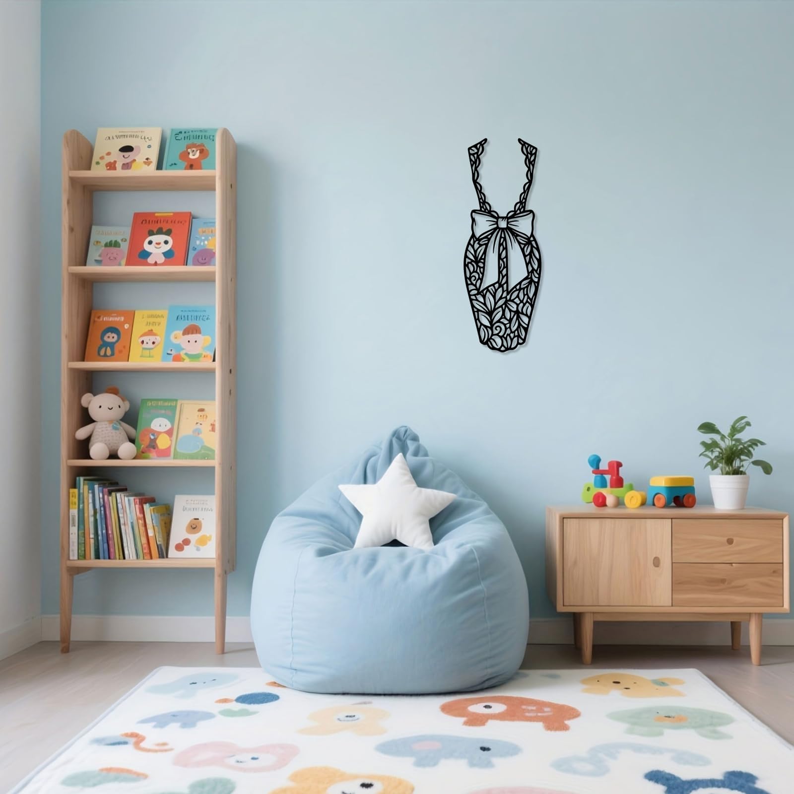 Metalowa sztuka ścienna, rustykalna dekoracja ścienna wisząca dekoracja wnętrz domu (61 cm) | Kwiatowa kokarda sukienka metalowa sztuka ścienna metalowa dekoracja zewnętrzna metalowe znaki dekoracja ścienna