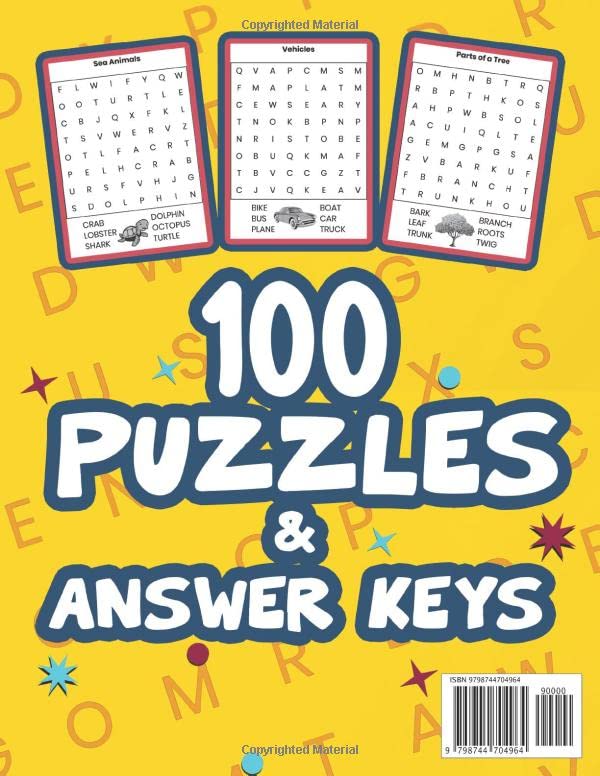 Word Search for Kids Ages 4-8: 100 Puzzles - Image 2