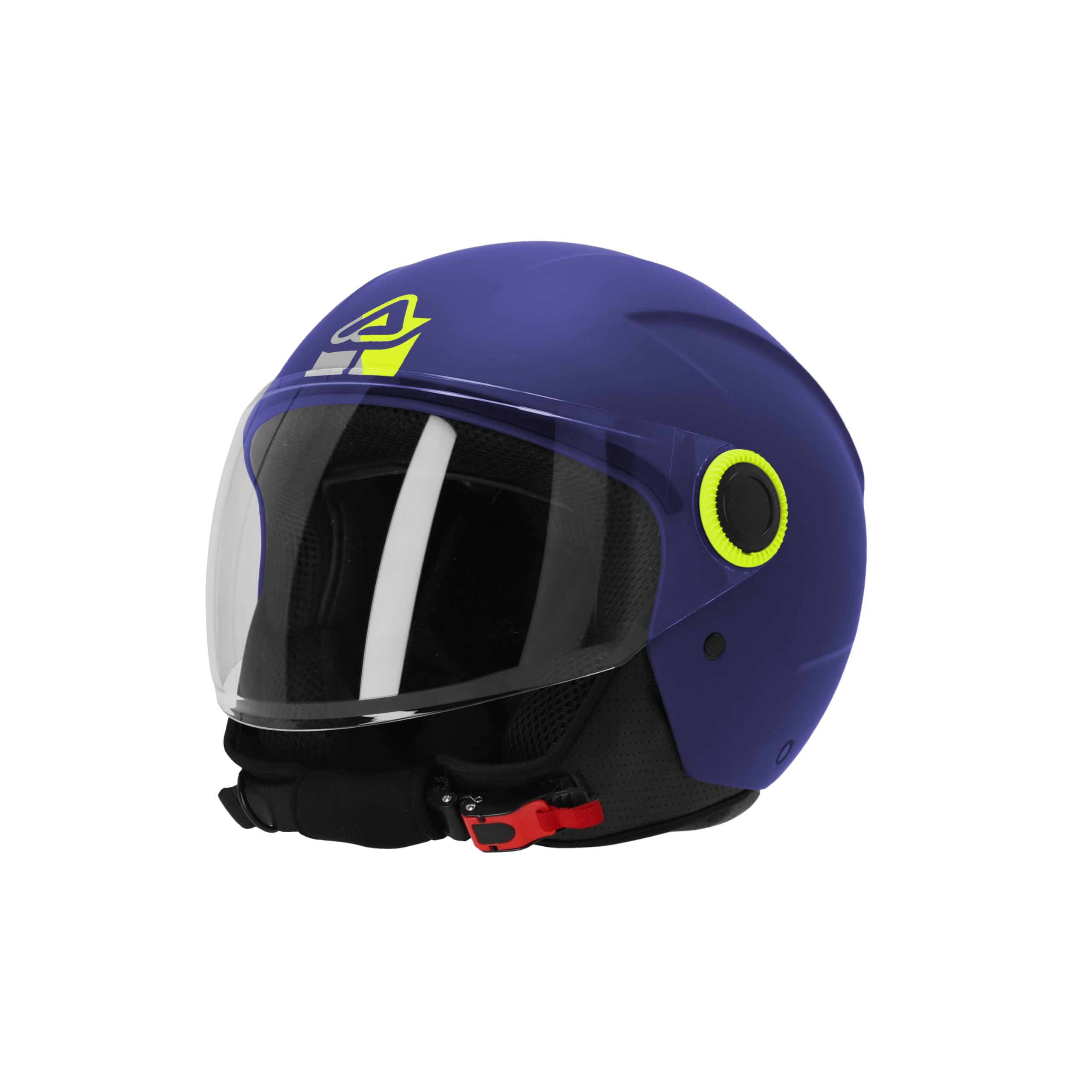Acerbis CASCO JET BREZZA con Visiera e Omologazione ECE 22.06 (Blu Opaco - Taglia M)