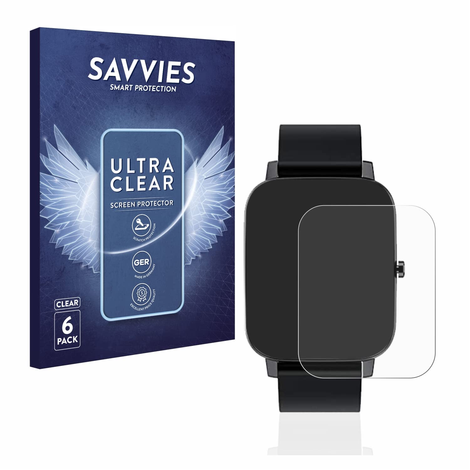 Savvies 6 Pellicole Protettive Trasparenti Per Oppo A72 - Protezione Schermo Anti Graffio Con Applicazione Facile - 5