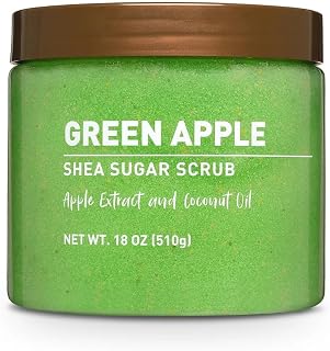 Green Apple Shea Sugar Scrub – Exfoliating Body Scrub…