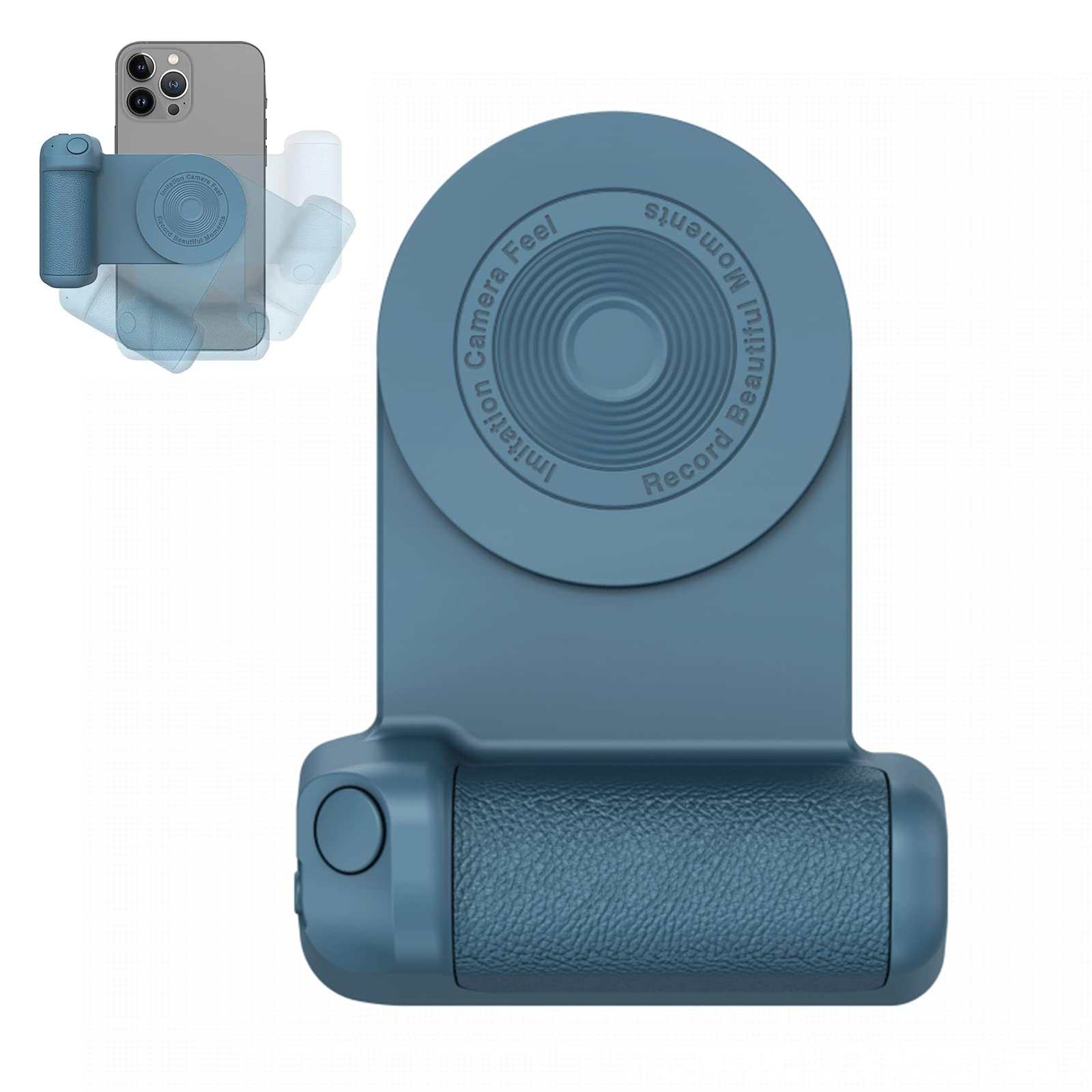 Poignée Magnétique Pour Smartphone Avec Lumière Selfie Et Télécommande - Compatible IPhone Android - Support Caméra, Prise Trépied 1/4"