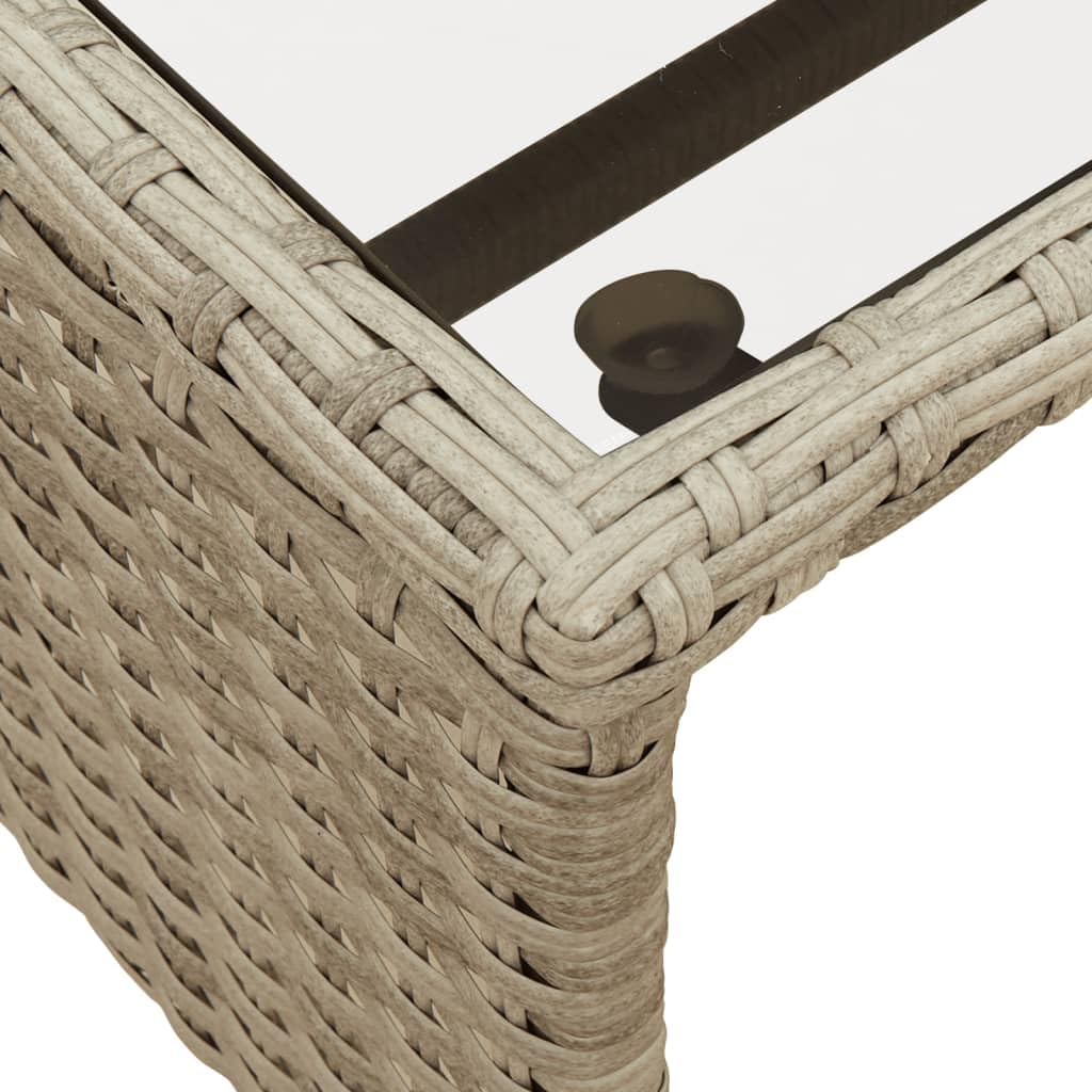 vidaXL Narożnik ogrodowy z poduszkami i stolikiem, rattan PE, szary, sofa do ogrodu, meble ogrodowe, kanapa ogrodowa, siedzisko ogrodowe