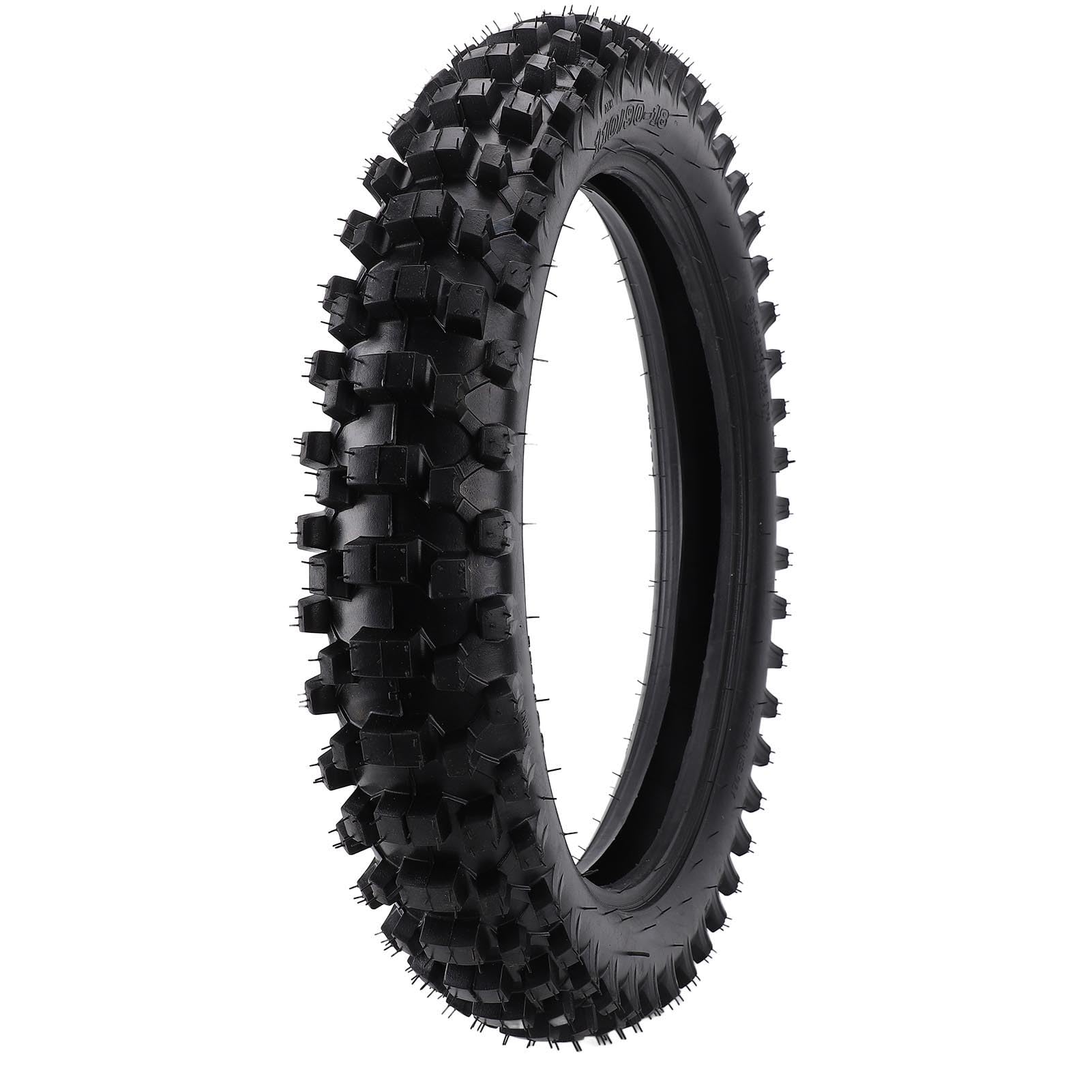 110/90-18 3,00-18 Dirt Bike Tire, Anti Skid 4PR 61M Najwyższa przyczepność dla 18-calowych Obręczy, Motorcycle Off Road, z Kompaktowym Projektem, Wyjątkowy Wygląd, łatwy w