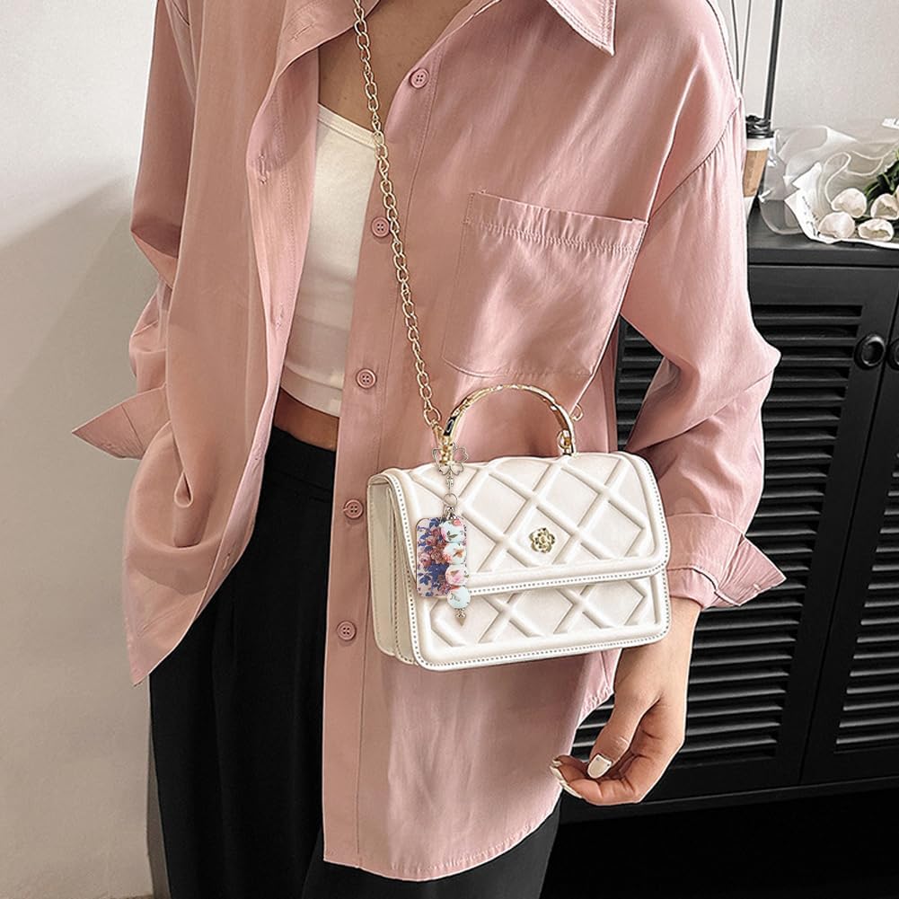 1 Box 60PCS 15MM Rose Flower Print Silicone Beads with 2MM Hole Round Printed Floral Rubber Colorful Spacer Focal Loose Bead Bulk for Jewelry Making Keychain Bracelets DIY Craft Supply - Image 5