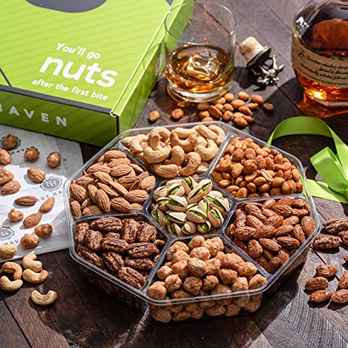 Image of Holiday Nuts Gift Basket - Extra Large Assortment of Sweet & Roasted Salted Gourmet Nuts - Food Gift Box for Dad, Him, Husband, Christmas, Father's Day, Mother's Day, Family, Men & Women