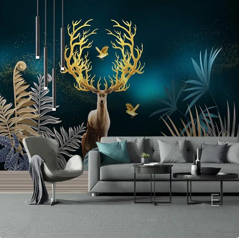 Papier peint mural 3D marin grand format lavable et anti-reflet pour deco chambre