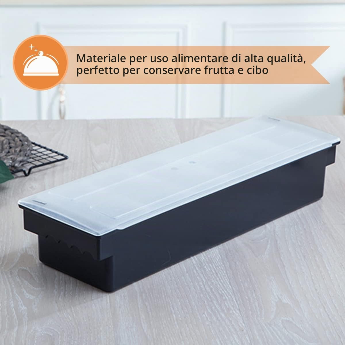 Scatola Per Condimenti Con Coperchio, Dispensatore Di Condimenti A 6 Scomparti, Vassoio Per Frutta Contorno E Condimento Porta Ingredienti Da Cucina, L