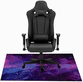 Tapete Gamer De Proteção Para Piso Universo Roxo