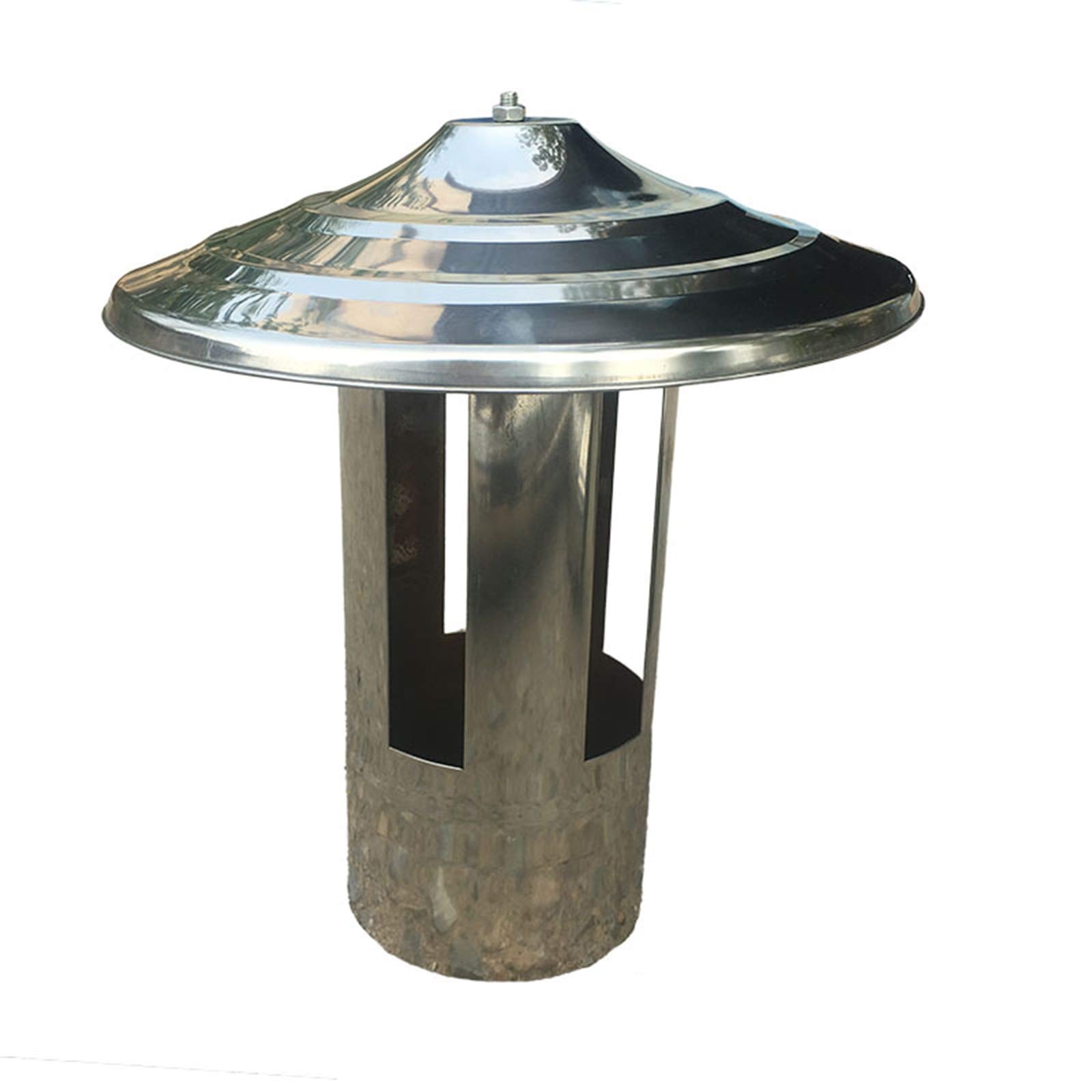 Cubierta de lluvia para chimenea con protector de techo contra incendios de acero