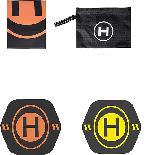 Almohadilla de aterrizaje para DJI AVATA FPV Mavic 3 Classic Mini 3/2/SE de doble cara de color 23.6 in asfalto PU cuero pad Drone Accesorios (Color