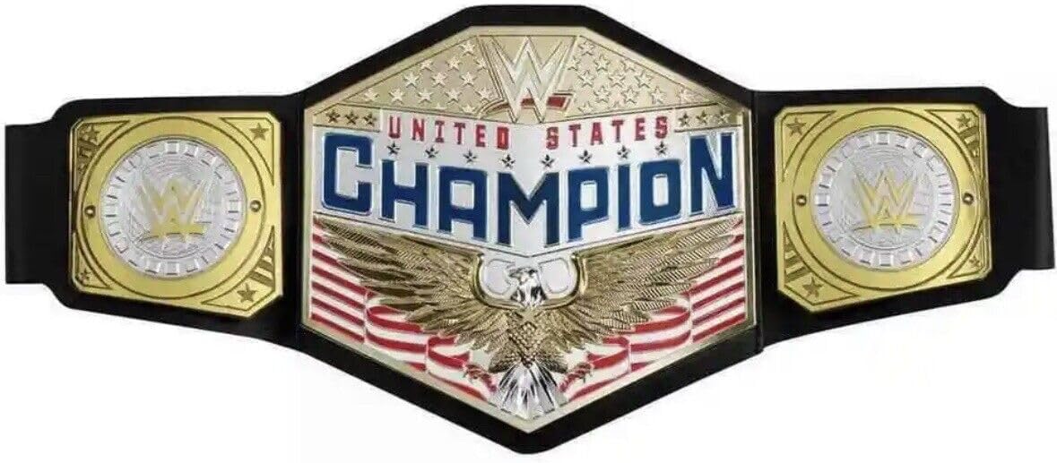 WWE Authentic Kids Title Belt with Adjustable Belt, Ages 6+ (Black)