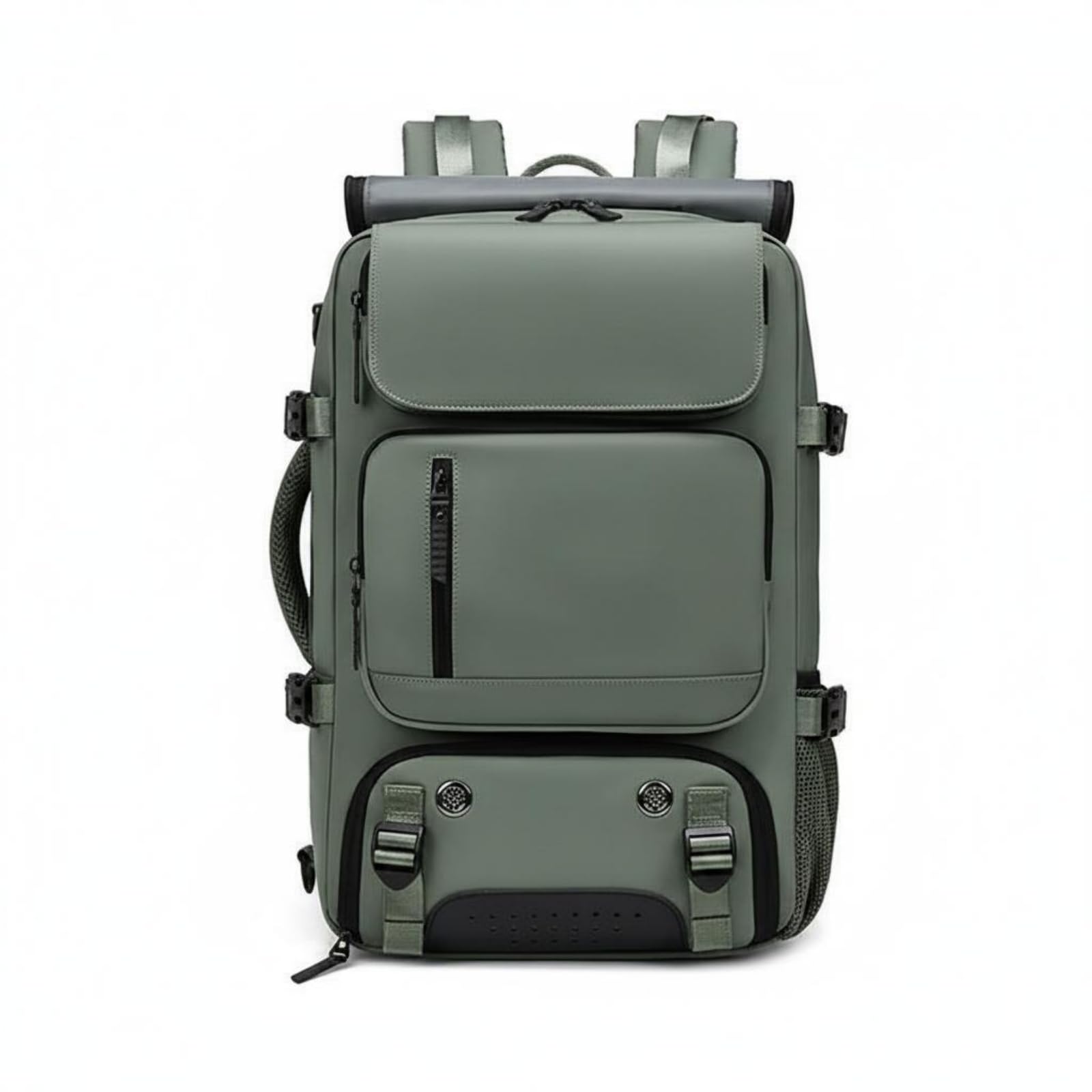 Gym Bag with Shoe Compartment Convertible Carry Styles Backpack with Shoe Compartment Multiple Pockets Large Capacity Backpack for Men, Outdoor, Army Green-picture-59