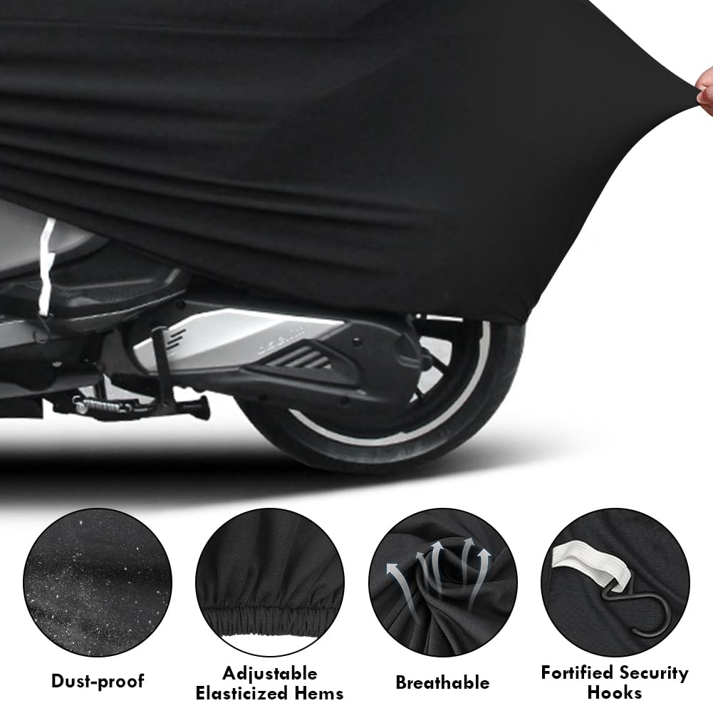 Erato Cubierta de Motocicleta para Interior elástico 265 x 105 x 125 cm