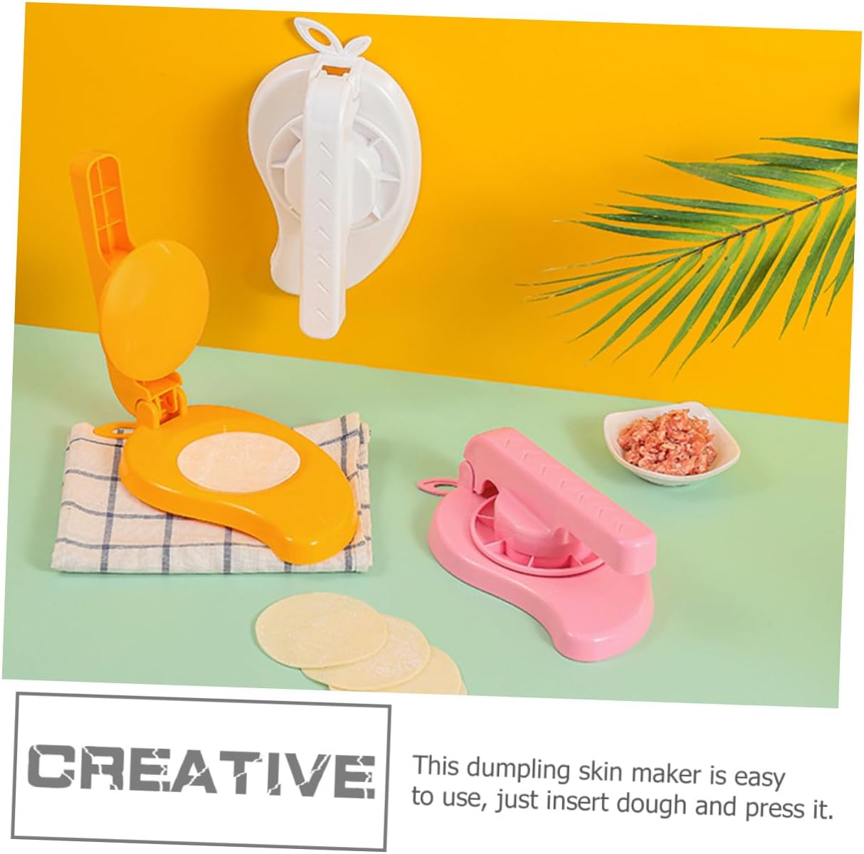 Manual Dumpling Maker Tool Efficient Pressing Device for Home Use for Making Dumpling Wrappers Practical Kitchen Tool Sturdy and Easy to Use