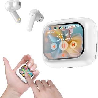 Ear Buds Wireless Earbuds Bluetooth 5.4 Headphones with 40H Playtime Touch Screen Earbuds, Call ENC Noise Active Noise Cancelling, in Ear Headphones for iPhone/Android (White)