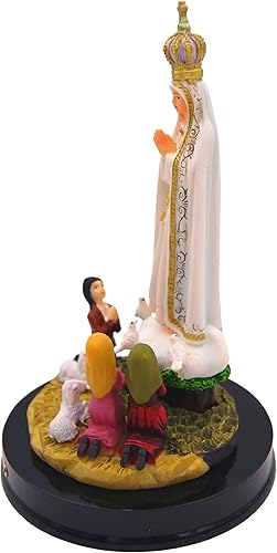 Miniatura 3 de Estatua de Nuestra Señora de Fátima de 6.5 pulgadas con aparición infantil fabricada en Portugal, color blanco